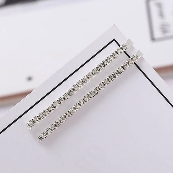 New! Set Rhinestone Hair Pins - Picture 6 of 7